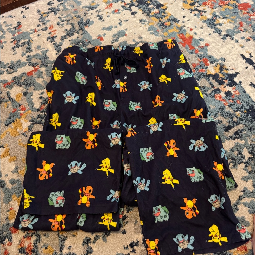 Pokemon Sleep Pants with Colorful Characters